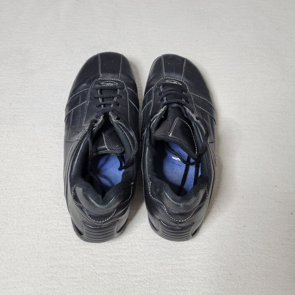 Steve Madden Shoes Mens 12 Baller Black Leather Casual Comfort - Picture 11 of 16